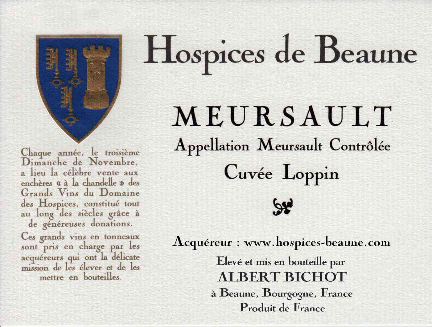 Encheres-auction-HospicesdeBeaune-AlbertBichot-Meursault-Cuvee-Loppin